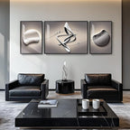 Extra Large Framed Modern Abstract Wall Art - Image 3