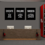 Framed Canvas Wall Art Success Quote - Image 4