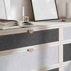 SHUFA Gray Cotton-Like Textured Grasscloth Wallpaper Matte Thick Real Woven - Image 8
