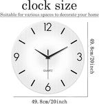 XFM Modern Simple Wall Clock 20 Inch Silent Wall Clocks Battery Operated Large - Image 6