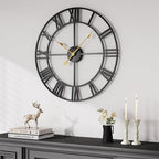 Cuspin 20 Inch Wall Clock Large Clock Battery Operated by Cuspin