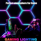 25Pack RGB 5 Hexagon LED Garage/Wall Lights, RGB 358 Kinds of Changes Dimmable - Image 9