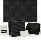 96 Pack Allxinlog Absorb the echo Acoustic Foam Panel Wedge Studio by XIN%26LOG