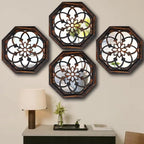 ZOLAPI 2-Piece Octagon Wall-Mounted Mirrors, Vintage Farmhouse Mirror - Image 5