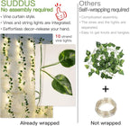 suddus Vines with Lights, 200 LED Fairy Lights with Vines, Pothos Curtain - Image 8