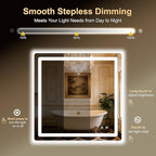 LED Bathroom Mirror, Smart Anti-Fog, Stepless Dimmable - Image 4