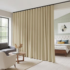 RYB HOME 100% Blackout Sliding Door Curtain, Extra Wide Room Divider Curtain by RYBHOME