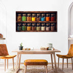 Colorful Kitchen Wall Art Mason Jar Canvas Wall Decor Farmhouse Spices Food - Image 6