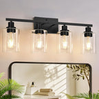 MOKATNG 4-Light Bathroom Light Fixtures, Vanity Light by Bathroomlightfixtures