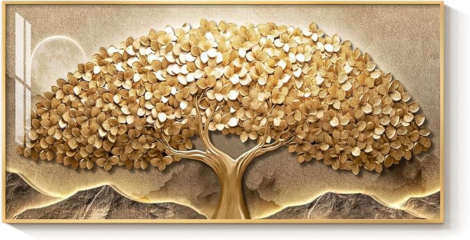 Large Framed Gold Tree of Life Wall Art - Image 8