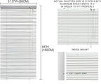 YIIBAII Mini Blinds Suitable for 32" W x 64" H Windows 1" Aluminum Horizontal - Image 6
