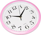 Bernhard Products Light Pink Wall Clock Silent Non Ticking - Image 5