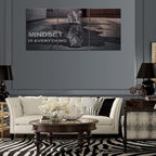 Mindset is Everything Motivational Wall Art, KAWAHONE Inspirational - Image 6