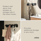 Umbra Sticks Wall-Mounted Coat Rack Rail Hook - Image 4