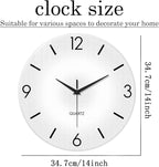 XFM White Wall Clocks Battery Operated - Image 6