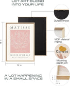 Framed Matisse Pink Canvas Wall Art, Abstract Matisse Canvas Wall Decor - Image 4