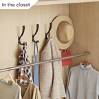 saffruff Wall Mount Coat Hooks, Heavy Duty Metal Hooks - Image 3