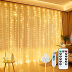 Minetom Curtain Lights, 300 LED Dimmable Fairy Lights Twinkle Lights by Minetom