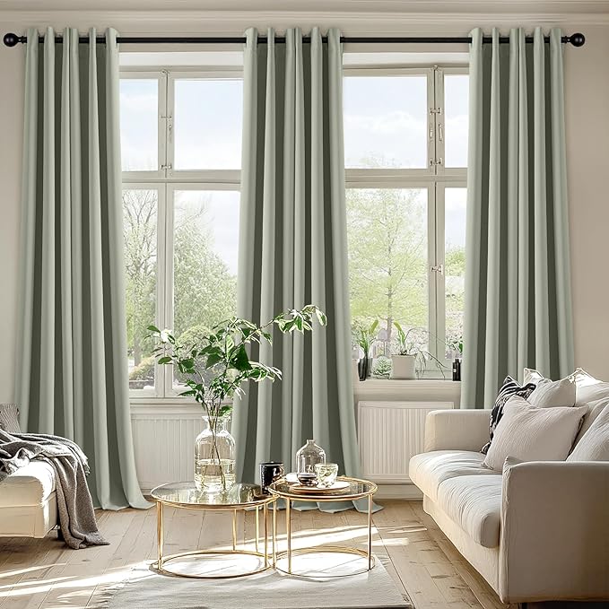 MIULEE Blackout Curtains for Bedroom Living Room 2 Panels, Thermal Insulated - Image 6