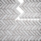 EverStone Herringbone Faux Brick Panel, 46 1/2"W x 25 1/4"H x 1"D, Rustic White - Image 9