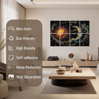 Art Acoustic Panels Tiles Decorative Room Sound Proof Foam Absorbing Panels - Image 2