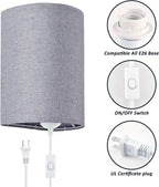 Wall Sconces Set of 2, Plug in Wall Sconces - Image 3