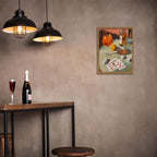 Vintage Framed Cocktail Canvas Wall Art, Retro Dice and Cards Poster Print - Image 6
