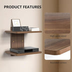 WALI Floating TV Shelf, 2 Tier Projector Shelf - Image 3