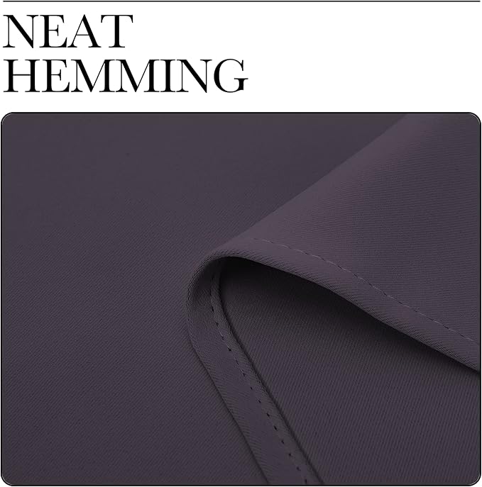 NICETOWN Greyish Purple Blackout Curtains 96 inches Length - Image 6