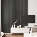 Grey/Black 3D Wood Panels for Interior Wall Decor Self Adhesive Wood Slat Wall - Image 7