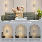 camuucci Battery Operated Wall Sconces Set of 2 Rechargeable Battery Powered - Image 5