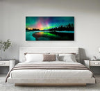 Cao Gen Decor Art S01998 Wall Art Aurora scenery Painting on Canvas Stretched - Image 7