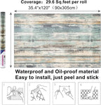 Arthome Rustic Wood Contact Paper Peel and Stick Self-Adhesive Wallpaper - Image 3