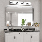 SineRise LED Modern Bathroom Vanity Light Fixtures, Chrome Modern Acrylic - Image 5