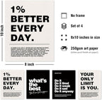 DSHFG Motivational Inspirational Office Wall Art Decor Prints Set of 4 - Image 2
