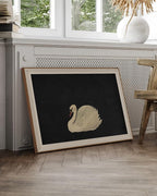VIYYIEA Framed Wall Art for Living Room, Swan Art Canvas Prints, Vintage Home - Image 4
