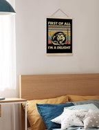 Foritho First of All I'm a Delight Sarcastic Angry Opossum Poster Wall Art - Image 3