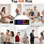 Pytha Sight 16 Inch Large Digital Wall Clock, Large LED Display Digital Wall - Image 8