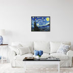 Van Gogh Canvas Wall Art: Starry Night Painting Famous Art Prints Posters Black - Image 5