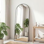 Sweetcrispy 65"x24" Arched Full Length Mirror, Leaning or Standing Full Body - Image 7