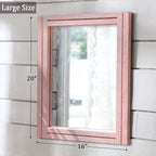 AAZZKANG Rectangle Mirror with Wood Framed Modern Farmhouse Hanging Wall - Image 2