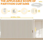100% Blackout Room Divider Curtains Screen Partitions - Image 2