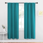 NICETOWN Peacock Blue Blackout Curtains Panels by NICETOWN