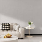 FUKU MON White Gray Grasscloth Fabric Wallpaper 23.6" X 393" Thick Classic - Image 7