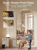 71"x32" Floor Mirror Full Length, Arched Full Length Mirror - Image 5