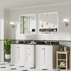 36x36 Inch White Bathroom Mirror - Image 4