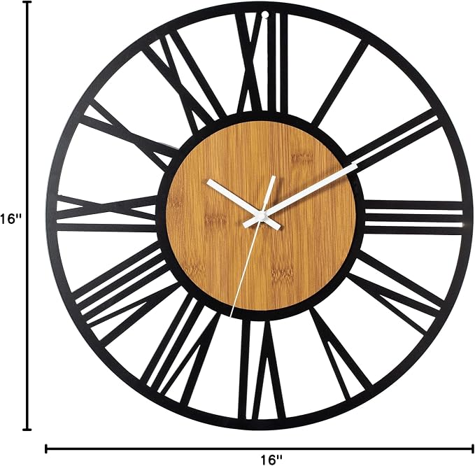 1st owned Wall Clocks for Living Room Decor, Round Silent Non Ticking, Modern - Image 9
