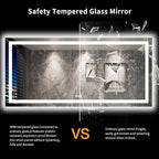 LOAAO 84"X40" LED Bathroom Mirror - Image 8