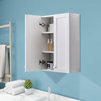 VANIRROR White Wall Mount Cabinet, MDF Over the Toilet Storage Cabinet by VANIRROR