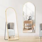 Sweetcrispy 64"x21" Arched Full Length Mirror, Leaning or Standing Full Body - Image 8
